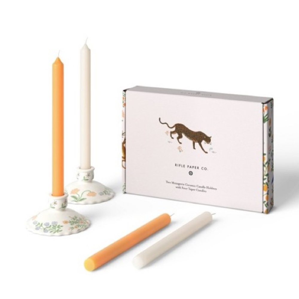 Rifle Paper Co. x Target Menagerie Candles and Candle Holders Set